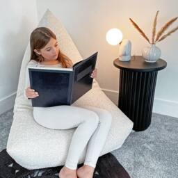 rucomfy Beanbags rucomfy Indoor Large Bean Bag Lounger - Snug Humbug for Adults in Cream - thumbnail 5