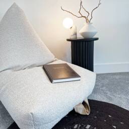 rucomfy Beanbags rucomfy Indoor Large Bean Bag Lounger - Snug Humbug for Adults in Cream - thumbnail 2
