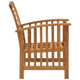 Berkfield Home 4 Piece Garden Lounge Set Solid Acacia Wood in Brown - thumbnail 6