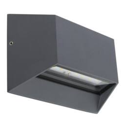 Netlighting Honna Outdoor Up Down Wall Lamp Anthracite IP54 Glass Shade LED 3000K in Grey - thumbnail 2