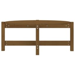 Berkfield Home Coffee Table Honey Brown 87x48x35 cm Solid Wood Pine - Size: 87 x 48 x 35 cm - thumbnail 5