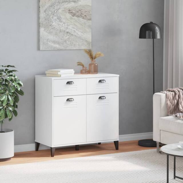 Berkfield Home Sideboard VIKEN White 80x40x80 cm Engineered Wood - Size: 80 x 40 x 80 cm - image 1