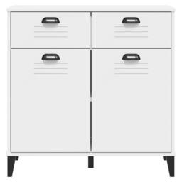 Berkfield Home Sideboard VIKEN White 80x40x80 cm Engineered Wood - Size: 80 x 40 x 80 cm - thumbnail 6