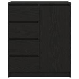 Berkfield Home Sideboard with Drawers Black Oak 71x35x84 cm Engineered Wood - Size: 71 x 35 x 84 cm - thumbnail 6