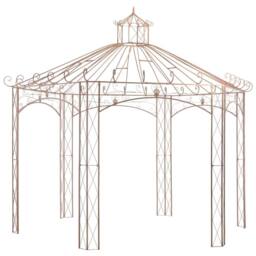 Berkfield Home Garden Pavilion Antique Brown 4 m Iron