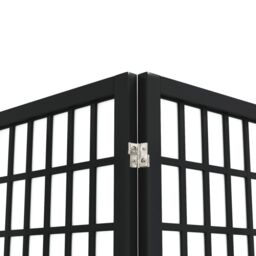 Berkfield Home Folding 3-Panel Room Divider Japanese Style 120x170 cm Black - thumbnail 5