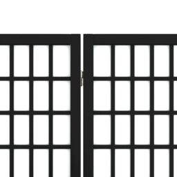 Berkfield Home Folding 3-Panel Room Divider Japanese Style 120x170 cm Black - thumbnail 6