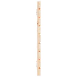 Berkfield Home Wall Headboard 166x3x63 cm Solid Wood Pine in Brown - Size: 166 x 3 x 63 cm - thumbnail 5