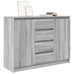 Berkfield Home Sideboard with Drawers Grey Sonoma 100.5x35x76 cm Engineered Wood - thumbnail 4