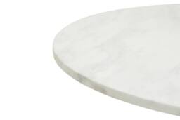Orsina Azalea Round Marble Top Dining Table in Black - thumbnail 4