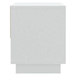 Berkfield Home Bedside Cabinet White 45x34x44 cm Engineered Wood - Size: 45 x 34 x 44 cm - thumbnail 6