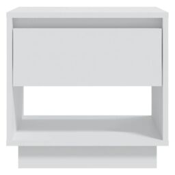 Berkfield Home Bedside Cabinet White 45x34x44 cm Engineered Wood - Size: 45 x 34 x 44 cm - thumbnail 5