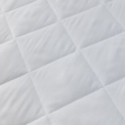 Snug City 12Inch Deep Waterproof Quilted Mattress Protector Microfibre Soft Touch Fitted Sheet in White - Size: Double - thumbnail 2