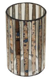Orsina Gaia Large Candle Holder in Silver - thumbnail 2