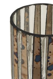 Orsina Gaia Large Candle Holder in Silver - thumbnail 4