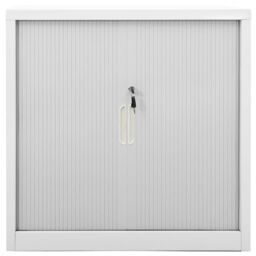 Berkfield Home Sliding Door Cabinet Grey 90x40x90 cm Steel - Size: 90 x 40 x 90 cm - thumbnail 2