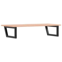 Berkfield Home Basin Shelf Wall Mounted Steel & Solid Wood Oak in Brown - thumbnail 6