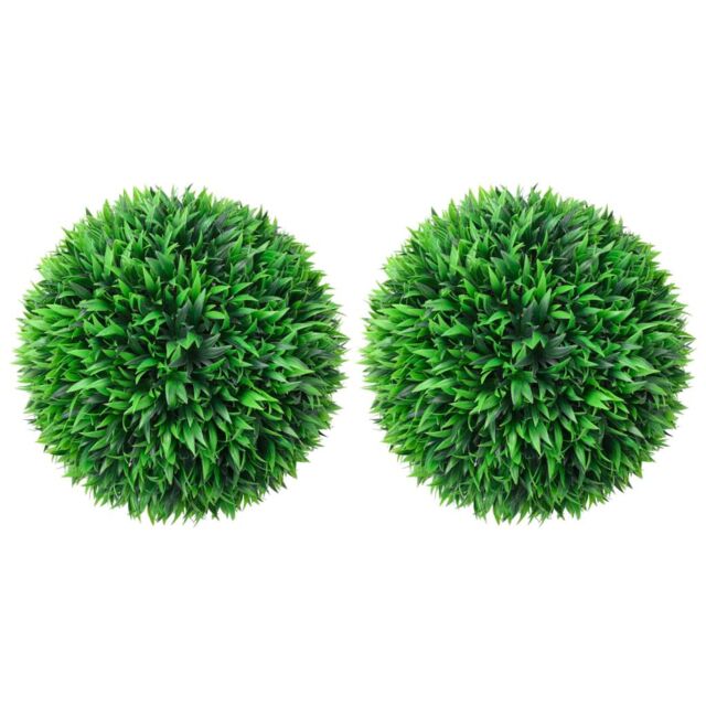 Berkfield Home Artificial Boxwood Balls 2 pcs 38 cm in Green - image 1