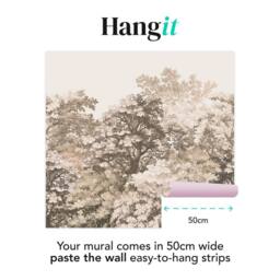 Superfresco Easy Forest Canopy Oatmeal Print To Order 3m x 2.8m Mural in Beige - thumbnail 4