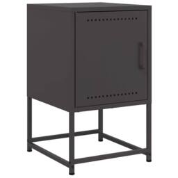 Berkfield Home Bedside Cabinets 2 pcs Black 36x39x60.5 cm Steel - thumbnail 6