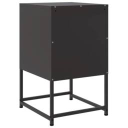 Berkfield Home Bedside Cabinets 2 pcs Black 36x39x60.5 cm Steel - thumbnail 8