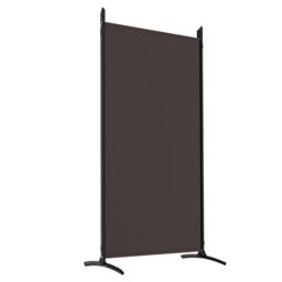 Berkfield Home 5-Panel Room Divider Brown 433x180 cm Fabric - thumbnail 6