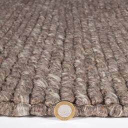 Esselle Delilah Mottled Wool Small Pebble Rug in Taupe - Size: 120 cm x 170 cm - thumbnail 5