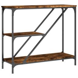 Berkfield Home Console Table Smoked Oak 88.5x30x75 cm Engineered Wood in Brown