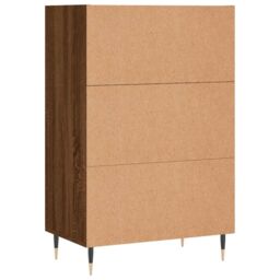 Berkfield Home Highboard Brown Oak 57x35x90 cm Engineered Wood - Size: 57 x 35 x 90 cm - thumbnail 6