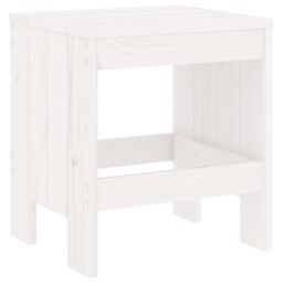 Berkfield Home Garden Stools 2 pcs White 40x36x45 cm Solid Wood Pine - Size: 40 x 36 x 45 cm - thumbnail 6