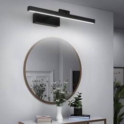 Goeco Bathroom Mirror Lamp, 9W, 40 cm LED Mirror Light, 6500K, IP40, Black - thumbnail 4