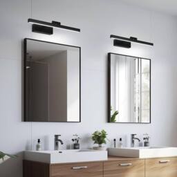 Goeco Bathroom Mirror Lamp, 9W, 40 cm LED Mirror Light, 6500K, IP40, Black - thumbnail 7