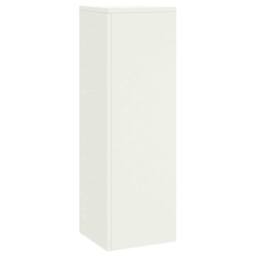Berkfield Home Outdoor Plant Stands Pillar 3 pcs White Steel - thumbnail 6