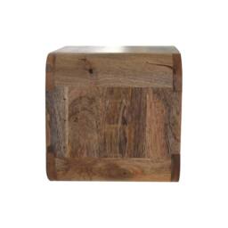 Wyld Haus Assisi Oak Mango Wood Floating Bedside Shelf Open Curve Wall Mounted in Brown - thumbnail 8