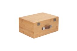 Red Hamper Large Bamboo Storage Box in Brown - thumbnail 2