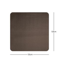 Nicoman Reversible Dual-Colour Grey/Brown PVC Anti Slip Shower Mat Bath Mat - Square 53x53cm - Size: 53x53 cm - thumbnail 4