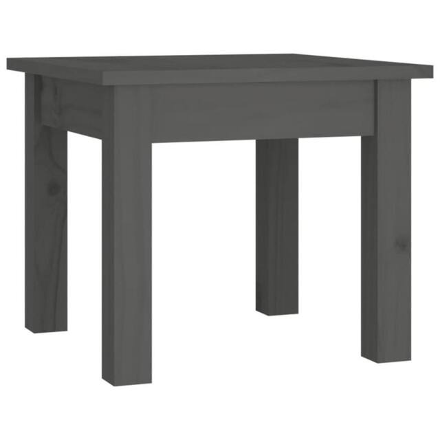 Berkfield Home Coffee Table Grey 35x35x30 cm Solid Wood Pine - Size: 35 x 35 x 30 cm - image 1