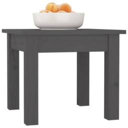 Berkfield Home Coffee Table Grey 35x35x30 cm Solid Wood Pine - Size: 35 x 35 x 30 cm - thumbnail 4