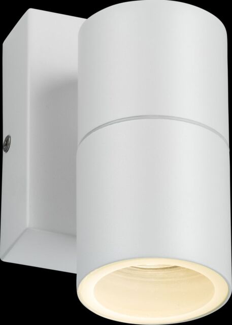 Netlighting GU10 Fixed Single Wall Light with Photocell Sensor White 230V IP54 20W - image 1