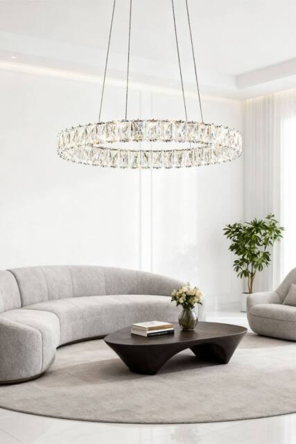 Groundlevel Sparkling Halo Ceiling pendant light in Silver - image 1