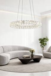 Groundlevel Sparkling Halo Ceiling pendant light in Silver - thumbnail 1