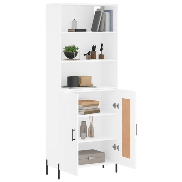 Berkfield Home Highboard White 69.5x34x180 cm Engineered Wood - image 1