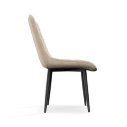 More4Homes Juno Light grey Ceramic Dining Table & 8 Nova Velvet Chairs in Beige - thumbnail 6