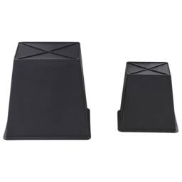 Wyld and Coco Set 2 Black PE Rattan Plant Pots Plastic Inserts Indoor and Sheltered - thumbnail 7