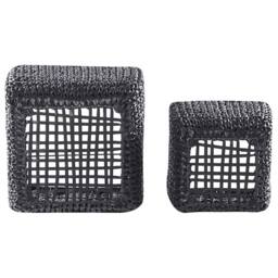 Wyld and Coco Set 2 Black PE Rattan Plant Pots Plastic Inserts Indoor and Sheltered - thumbnail 6