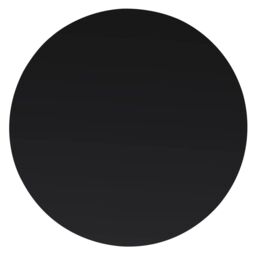 Berkfield Home Table Top Tempered Glass Round 600 mm in Black