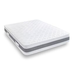 Rest Relax Stratford Memory Coil Quilted Mattress in White - Size: Super King - thumbnail 6