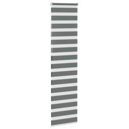 Berkfield Home Elegant Zebra Blind Dark Grey 65x230 cm Fabric Width 60.9 cm Polyester - thumbnail 4