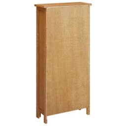 Berkfield Home Storage Cabinet 50x22x110 cm Solid Oak Wood in Brown - Size: 50 x 22 x 110 cm - thumbnail 5