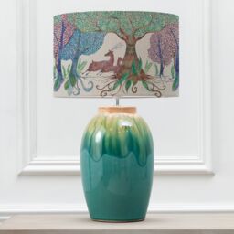 Voyage Maison Eucalypt Table Lamp With Willow Woods Eva Lampshade in Blue